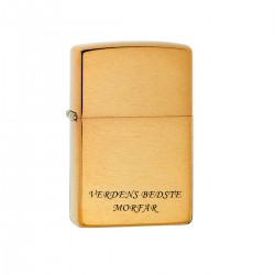 Zippo Lighter Brushed Brass