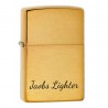 Zippo Lighter Brushed Brass julegave til bedsteforældre