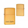 Zippo Lighter Brushed Brass julegave til bedsteforældre