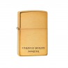 Zippo Lighter Brushed Brass julegave til bedsteforældre