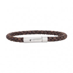 Nordahl Andersen Flette brun læderarmbånd 21 cm