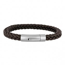 Nordahl Andersen 10 mm Flette brun læderarmbånd 21 cm