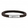 Nordahl Andersen 10 mm Flette brun læderarmbånd 21 cm