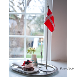 Piet Hein Bordflag 35 cm stål Tvilling