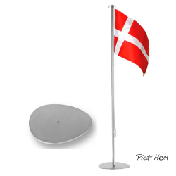 Piet Hein Bordflag 50 cm stål Tvilling