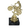 Statuette motorcross  guld 12 cm.