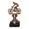 Statuette cykelrytter Bronze 10 cm