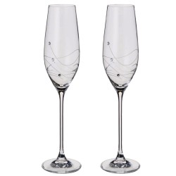 Champagneglas diamant 2 stk