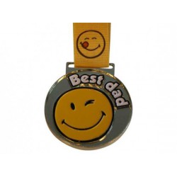 "Best dad" smiley medalje...