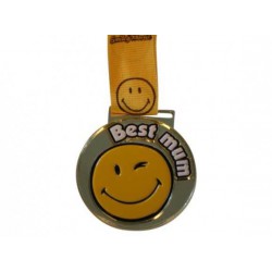 "Best mum" smiley medalje...