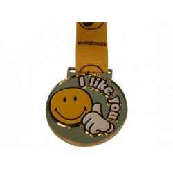 "I like you" smiley medalje...