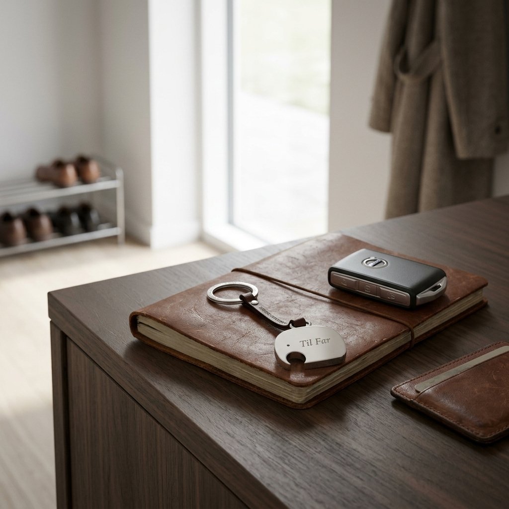 Georg Jensen elefant nøglering med graveret tekst