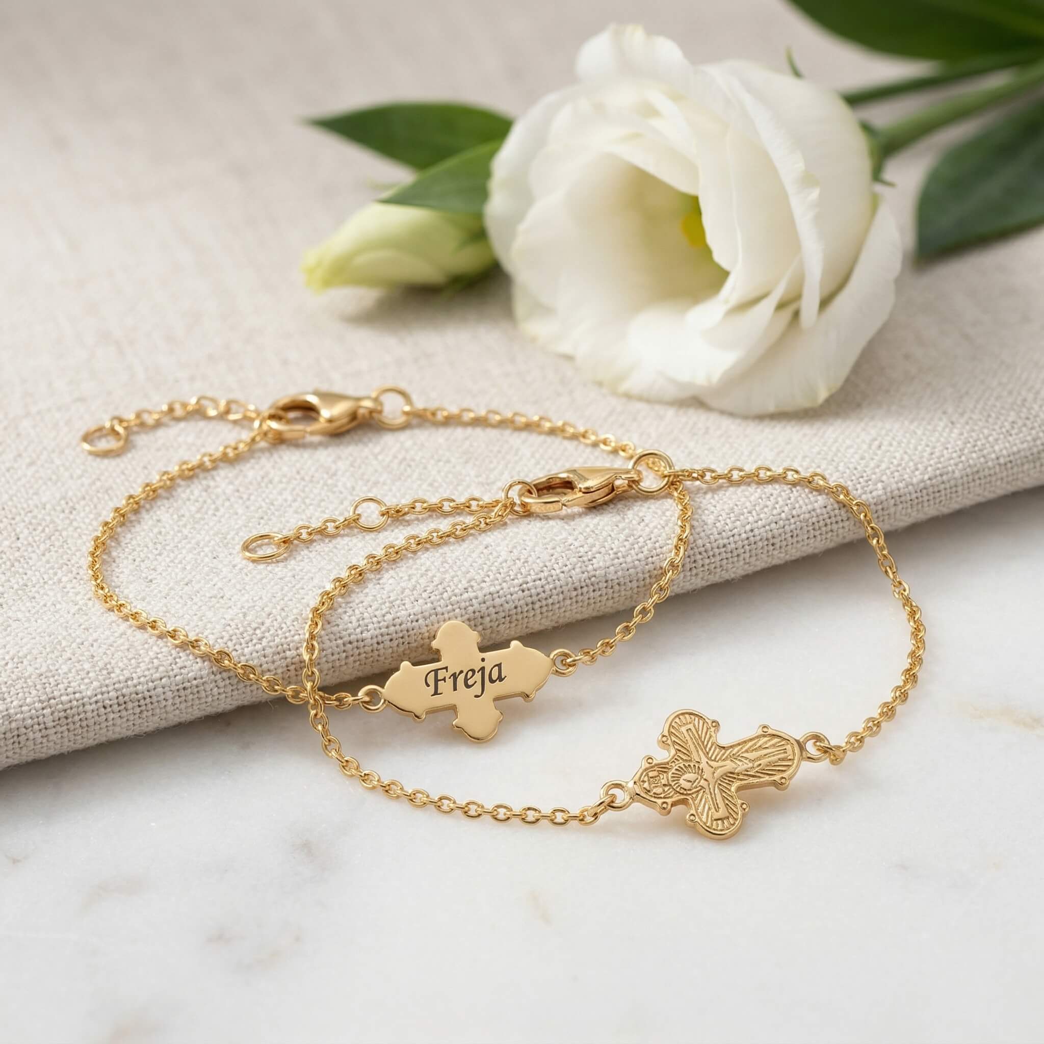 Dagmarkors armbånd forgyldt